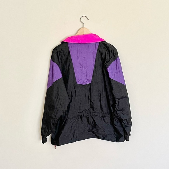 Vintage 80s 90s Helly Hansen Pullover Neon Windbreaker Jacket Women’s Medium - Picture 5 of 6